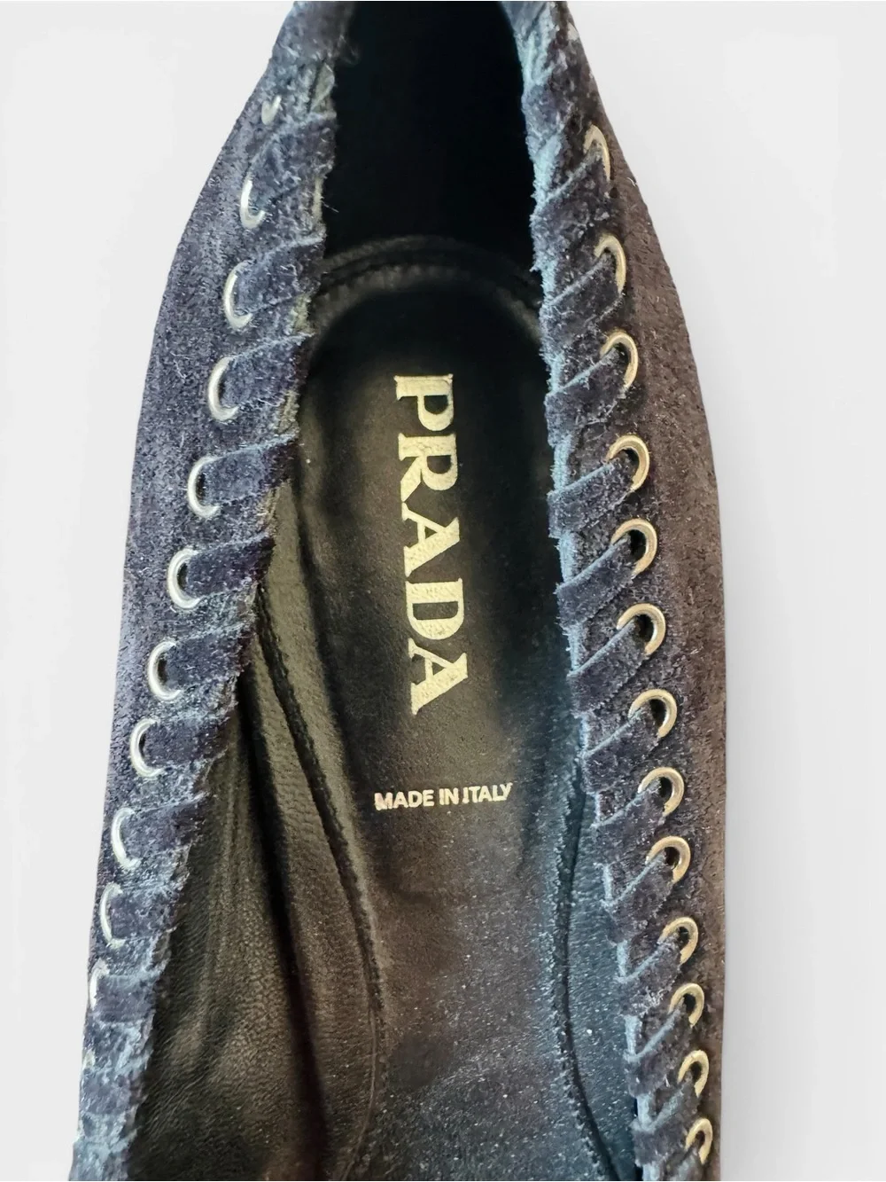 Vintage‎ PRADA Suede Loafers Size 41